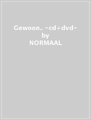 Gewoon.. -cd+dvd- - NORMAAL