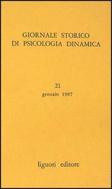 Giornale storico di psicologia dinamica. 21.