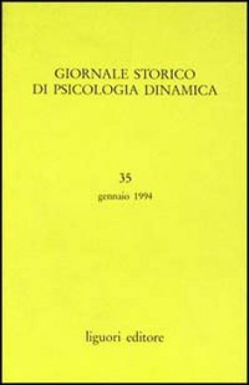 Giornale storico di psicologia dinamica. 35.