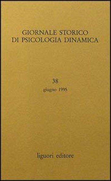 Giornale storico di psicologia dinamica. 38.