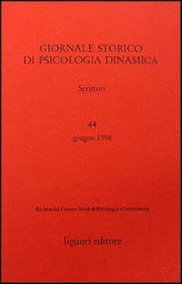 Giornale storico di psicologia dinamica. 44.