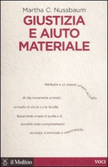 Giustizia e aiuto materiale - Martha C. Nussbaum