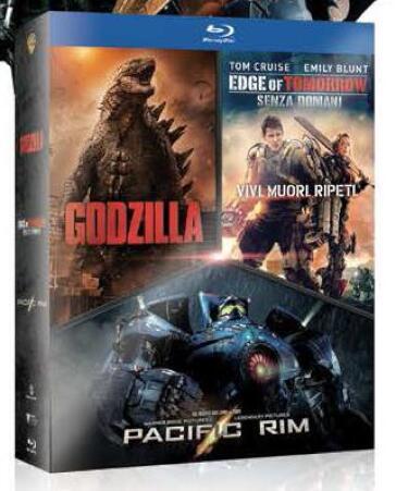 Godzilla / Edge Of Tomorrow / Pacific Rim Boxset (3 Blu-Ray) - Guillermo Del Toro - Gareth Edwards - Doug Liman