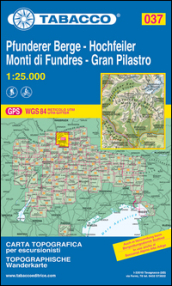 Gran Pilastro. Monti di Fundres 1:25.000