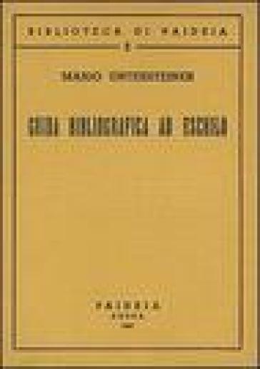 Guida bibliografica ad Eschilo - Mario Untersteiner