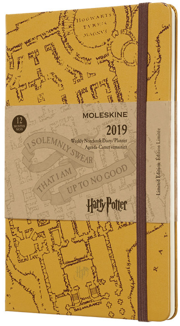 HARRY POTTER 12 mesi - Agenda settimanale con spazio per nore in edizione limitata - Large - Beige