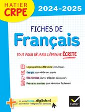 Hatier CRPE - Fiches de Français - Epreuve écrite 2024/2025