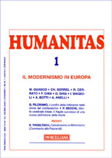 Humanitas (2007). 1: Il modernismo in Europa