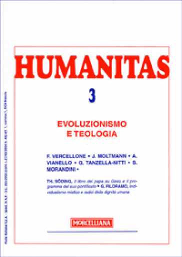Humanitas (2008). Vol. 3: Evoluzionismo e teologia