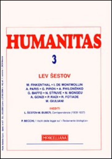 Humanitas (2009). 3: Lev Sestov