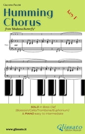 Humming Chorus - Low Bass clef Solo instr. and Piano (Key F)