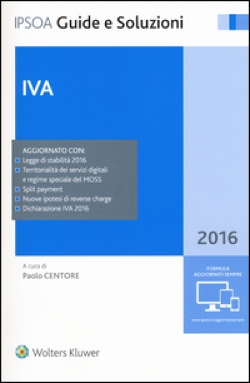IVA 2016. Con aggiornamento online - Paolo Centore