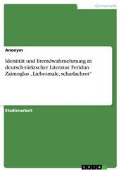 Identität und Fremdwahrnehmung in deutsch-türkischer Literatur. Feridun Zaimoglus  Liebesmale, scharlachrot 