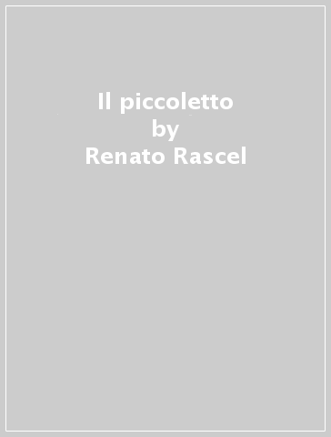 Il piccoletto - Renato Rascel