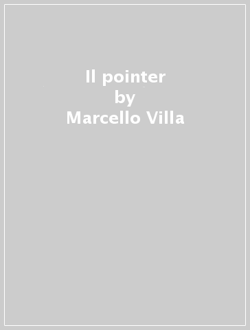 Il pointer - Marcello Villa