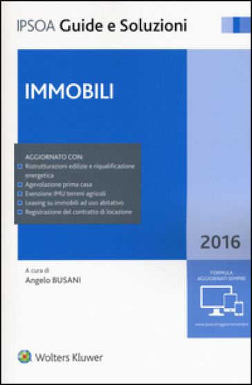 Immobili 2016. Con aggiornamento online