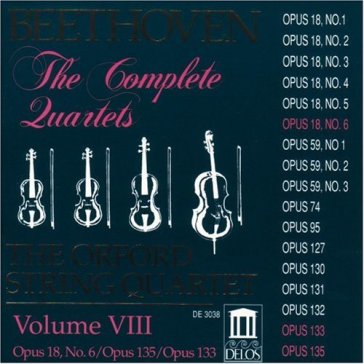 Integrale dei quartetti per archi vol.8: - Ludwig van Beethoven