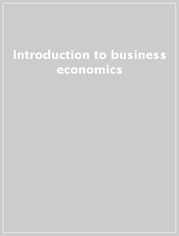 Introduction to business economics