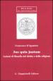 Jus quia justum. Lezioni di filosofia del diritto e della religione