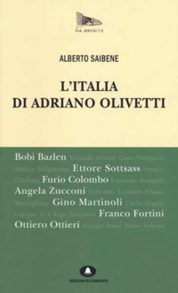 L'Italia di Adriano Olivetti - Alberto Saibene