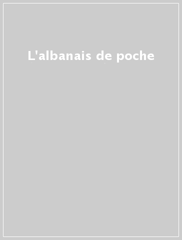 L'albanais de poche