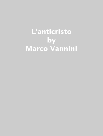 L'anticristo - Marco Vannini