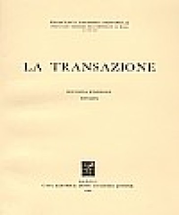 La transazione - Francesco Santoro Passarelli