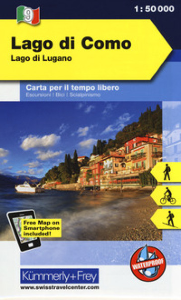 Lago di Como, lago di Lugano 1:50.000. Carta escursionistica