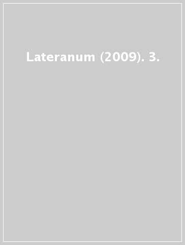 Lateranum (2009). 3.