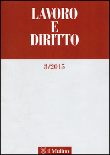 Lavoro e diritto (2015). 3.