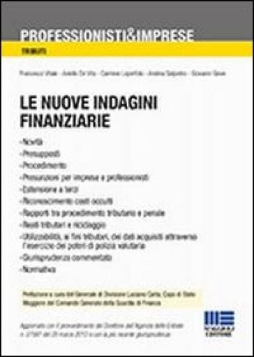 Le nuove indagini finanziarie - Aniello De Vita - Giovanni Giove