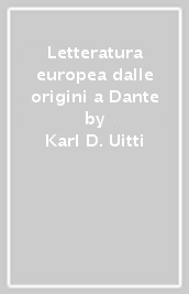 Letteratura europea dalle origini a Dante