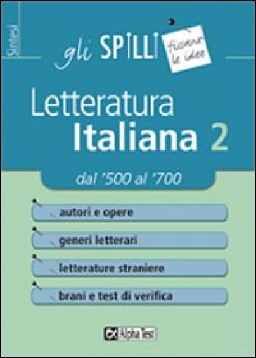 Letteratura italiana. 2. - Giuseppe Vottari