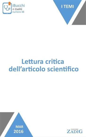 Lettura critica dell'articolo scientifico - Pietro Dri