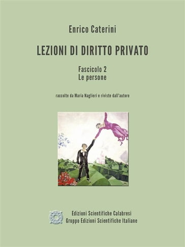 Lezioni di Diritto Privato - Fascicolo 2 - Le persone - Enrico Caterini