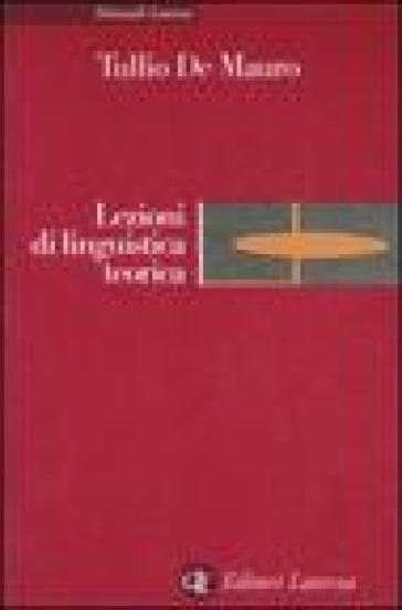 Lezioni di linguistica teorica - Tullio De Mauro