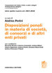 Libro quinto: Lavoro Art. 2621-2642. Disposizioni penali in materia di società, di consorzi e di altri enti privati