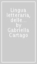 Lingua letteraria, delle arti e degli artisti