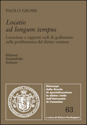 Locatio ad longum tempus - Paolo Grossi