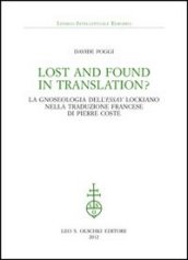 Lost and found in translation? La gnoseologia dell