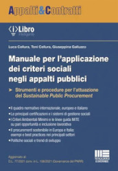 Manuale per l applicazione dei criteri sociali negli appalti pubblici