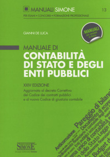 Manuale di contabilità di Stato e degli enti pubblici - Gianni De Luca