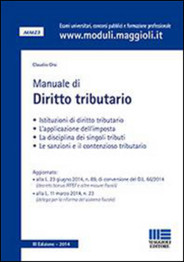 Manuale di diritto tributario - Claudio Orsi