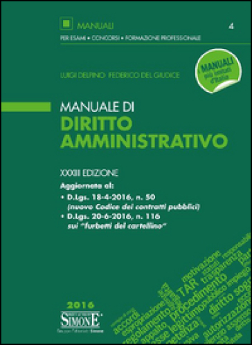 Manuale di diritto amministrativo. Con aggiornamento online - Luigi Delpino - Federico Del Giudice