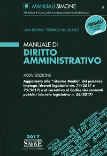 Manuale di diritto amministrativo - Luigi Delpino - Federico Del Giudice