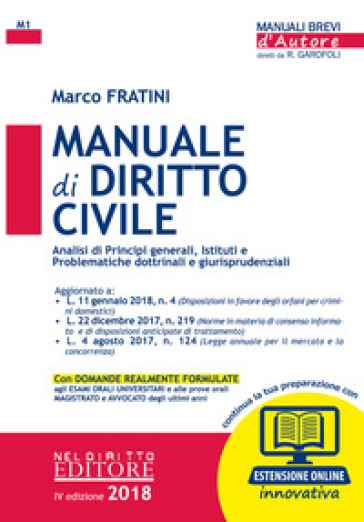 Manuale di diritto civile. Con estensione online - Marco Fratini