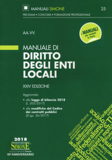 Manuale di diritto degli enti locali