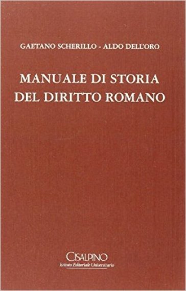 Manuale di storia del diritto romano