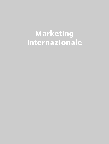 Marketing internazionale