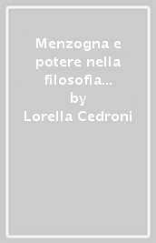 Menzogna e potere nella filosofia occidentale